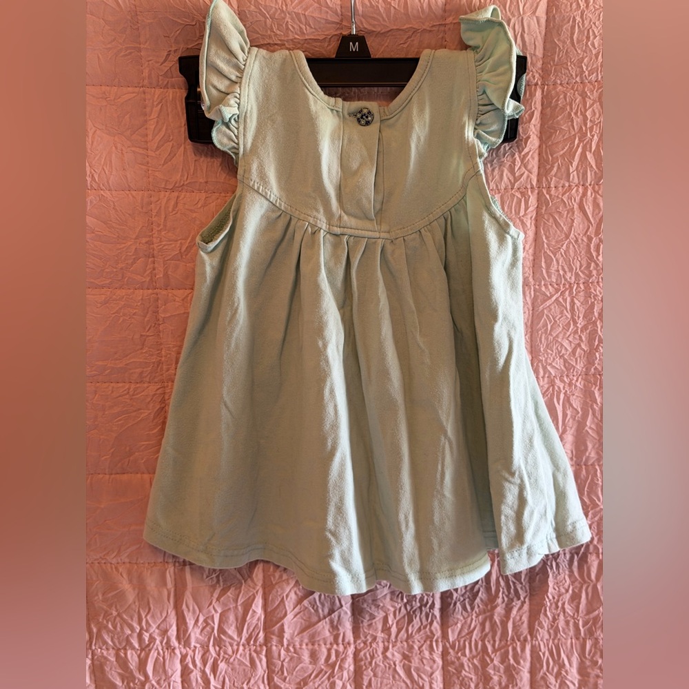 Charming Kids Dress in Soft Green